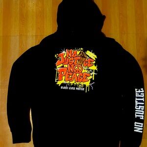 Black Graphic Hoodie